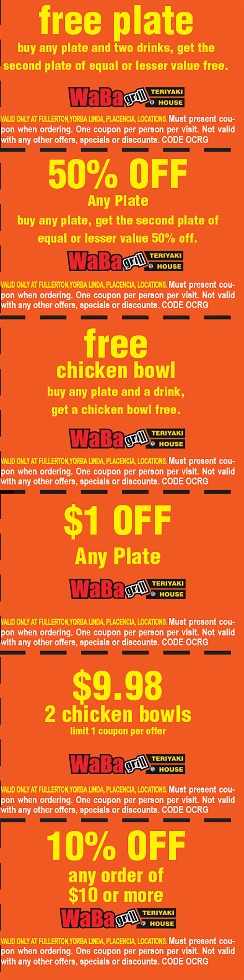 Waba Grill Yorba Linda OC Restaurant Guides