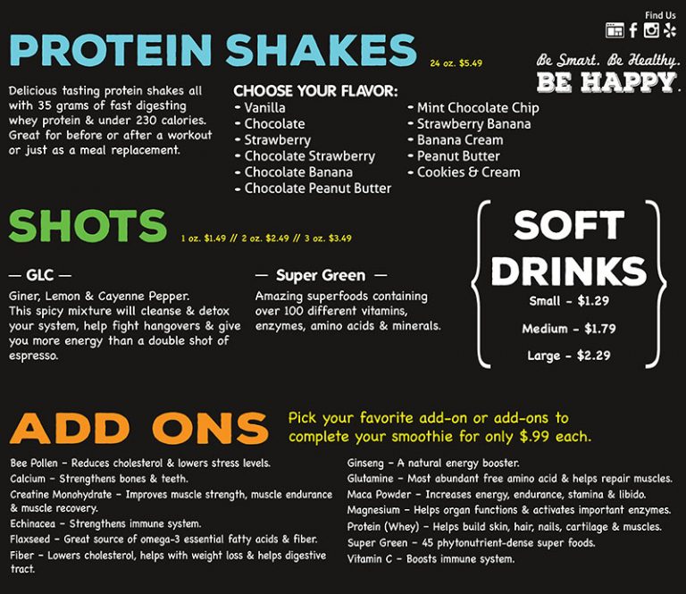 Eternity Juice Bar Menu OC Restaurant Guides