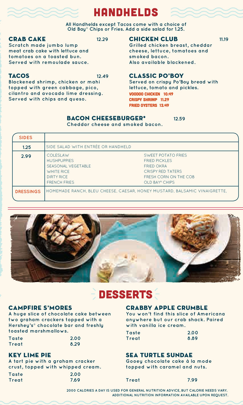 Joe’s Crab Shack Menu | OC Restaurant Guides