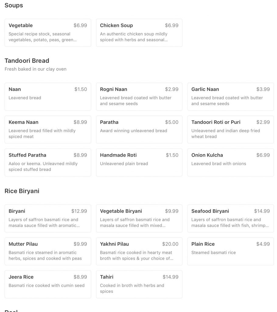 Silver Spoon Wrap ‘N Roll Menu OC Restaurant Guides