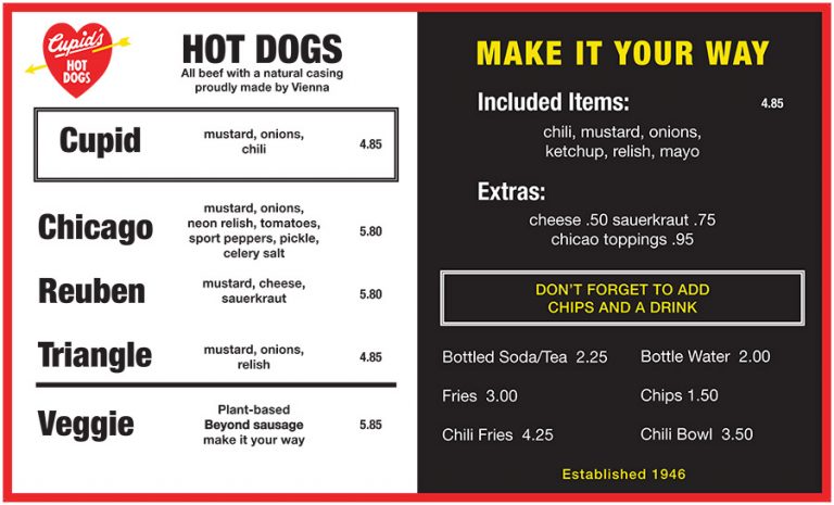 Cupid’s Hot Dogs | OC Restaurant Guides